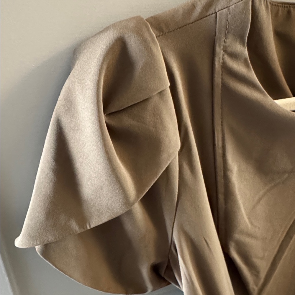 NWT Calvin Klein Olive Dress - Size 10 - Picture 4 of 9